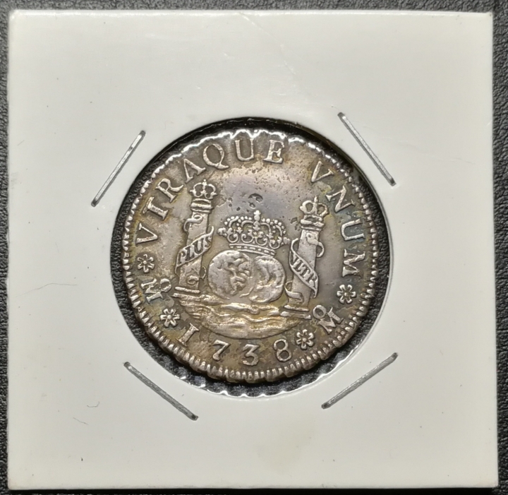 凡希社世界钱币微拍第七十期 1738墨西哥2R XF