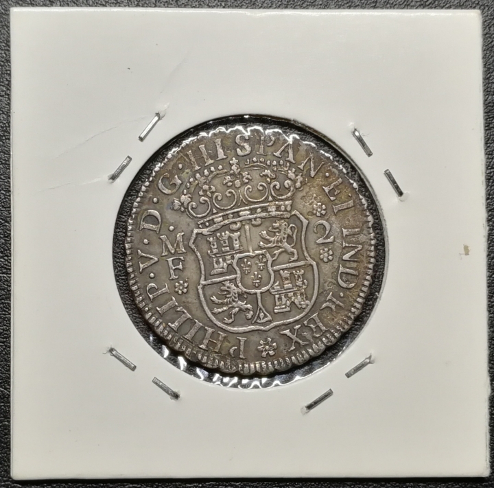 凡希社世界钱币微拍第七十期 1738墨西哥2R XF