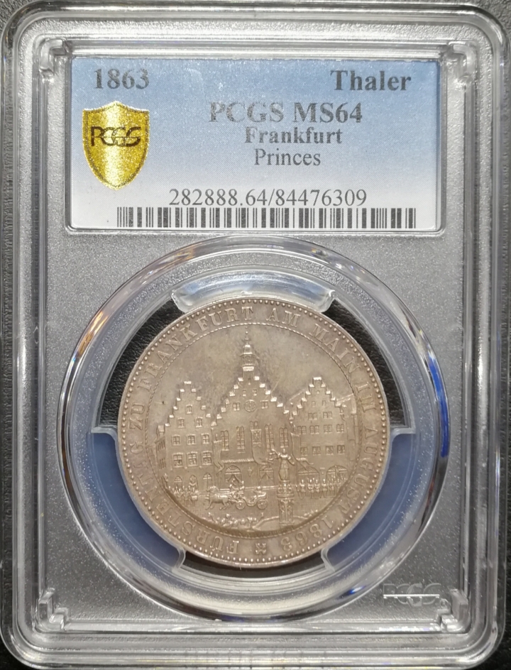 凡希社世界钱币微拍第七十期 1863法兰克福王子会议泰勒PCGS-MS64