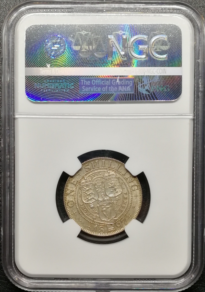 凡希社世界钱币微拍第七十期 1897老维批纱先令NGC-MS64