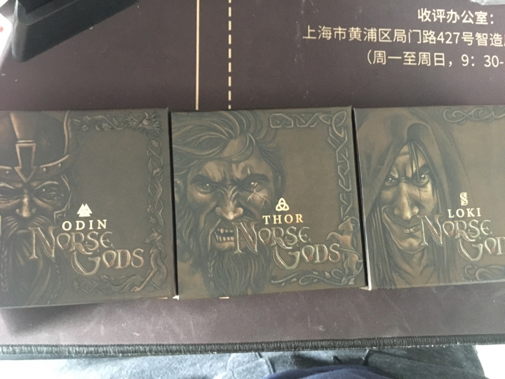 【随心拍】第1期 北欧神话系列男神一套2盎司X3，仿古高浮雕