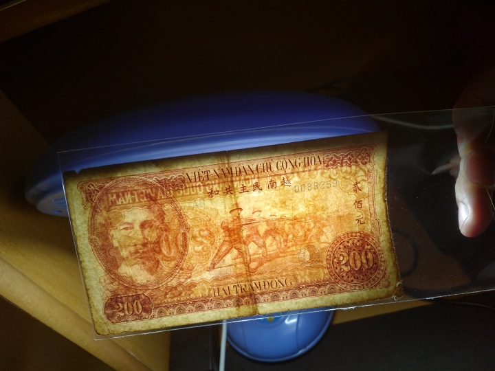 "鲸贝"乐淘第洪号拍卖 1951年越南200盾红色，流通美品，稀少，中国代印