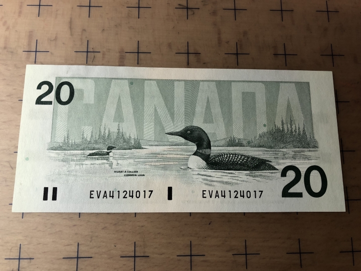 收藏联盟第六十九期拍卖裸钞场 加拿大9120纸币UNC-