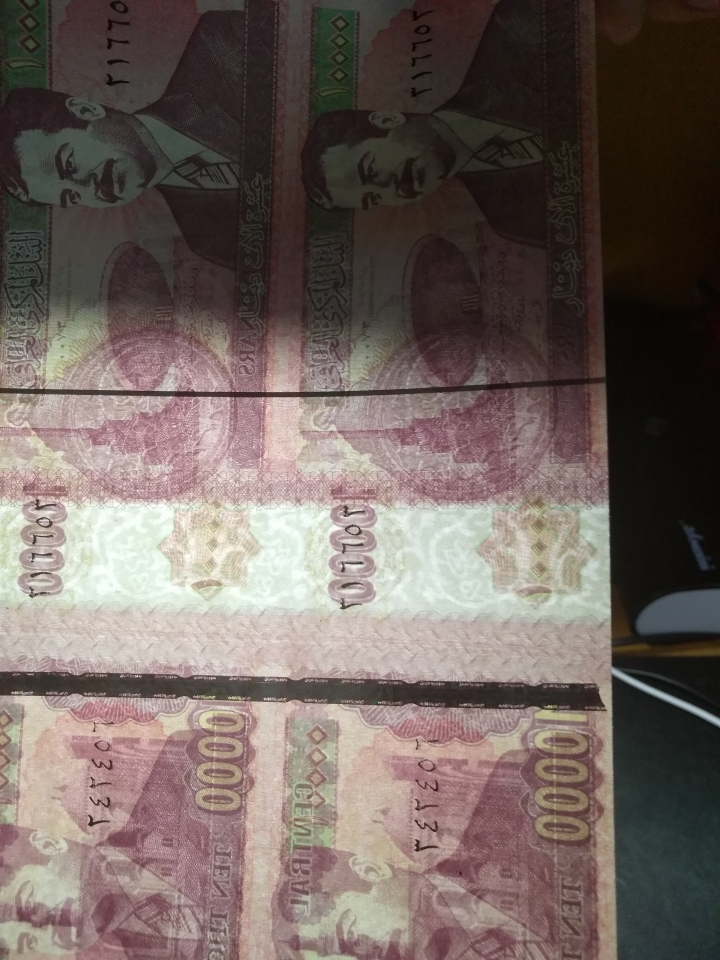 "鲸贝"乐淘第洪号拍卖 萨达姆1000元四连体，全新