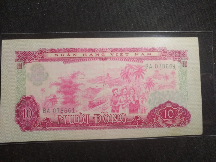 "鲸贝"乐淘第洪号拍卖 1966年越南10盾，流通美品，中国代印