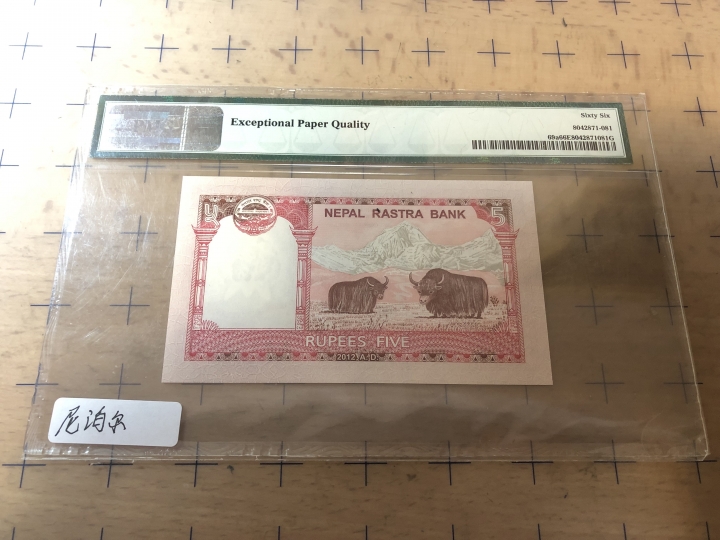 收藏联盟第七十期拍卖 尼泊尔125  PMG66E