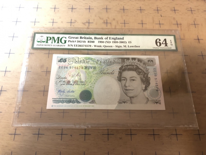 收藏联盟第七十期拍卖 英国905 皇冠版 PMG64E