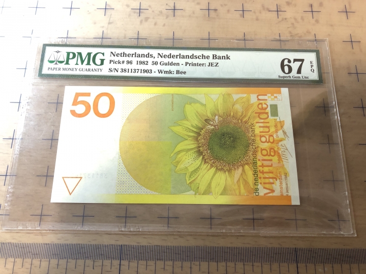 收藏联盟第七十期拍卖 荷兰8250 向日葵PMG67E