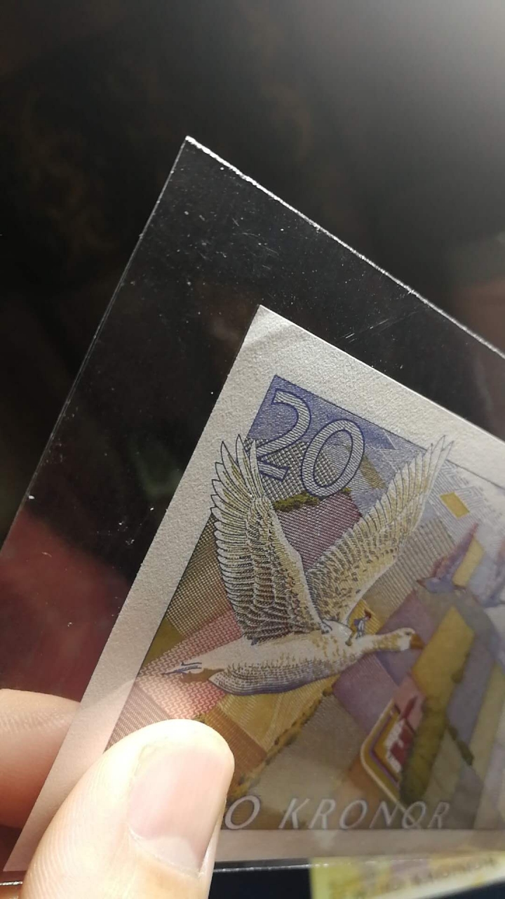 收藏联盟第七十一期拍卖 瑞典夜莺，骑鹅两张 UNC／UNC-骑鹅角微折