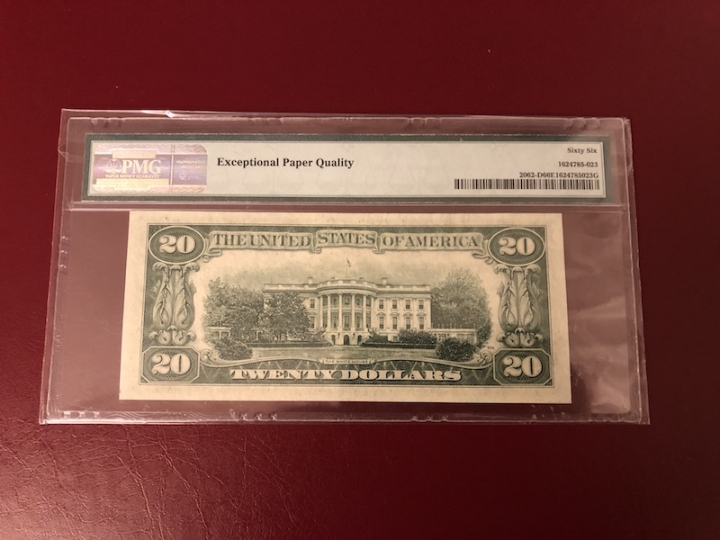 收藏联盟第七十一期拍卖 美国5020 PMG66E