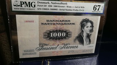 收藏联盟第七十一期拍卖 - 丹麦大松鼠 PMG67 全程无47号码内豹子8