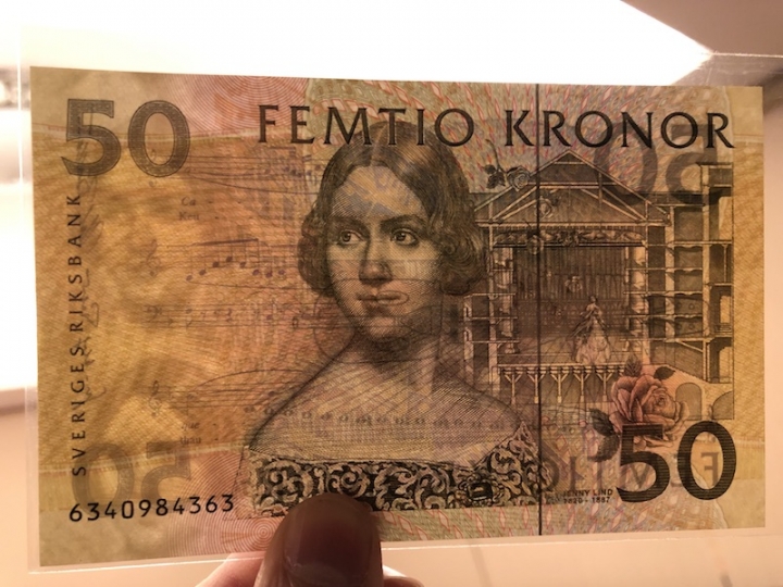 收藏联盟第七十一期拍卖 瑞典初夜莺50克朗 UNC