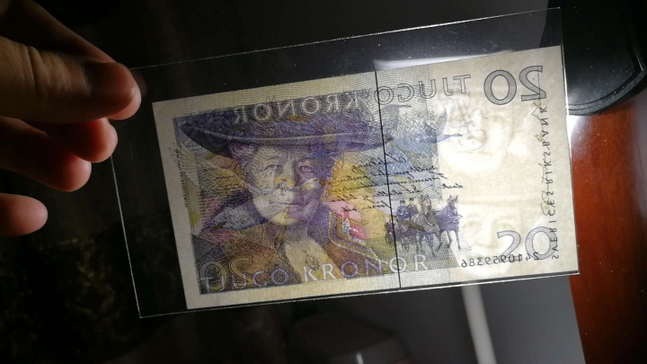 收藏联盟第七十一期拍卖 瑞典夜莺，骑鹅两张 UNC／UNC-骑鹅角微折