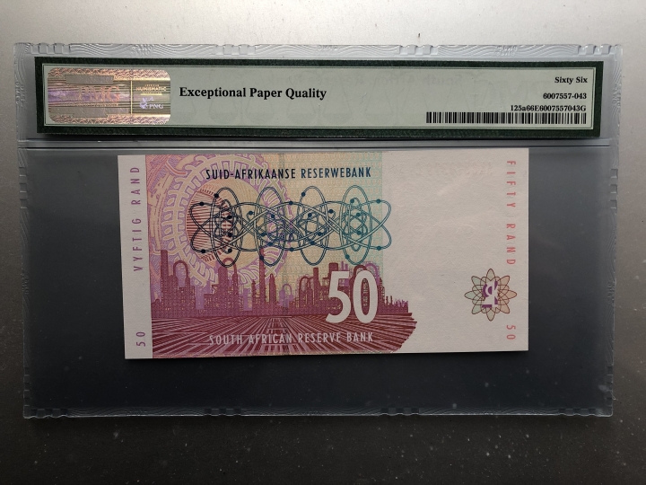 收藏联盟第七十一期拍卖 南非9250 PMG66E