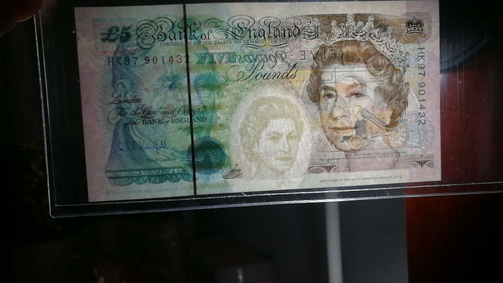 收藏联盟第七十一期拍卖 英国HK97纪念钞 UNC