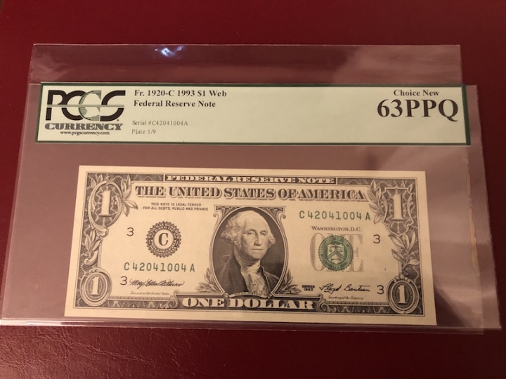 收藏联盟第七十一期拍卖 美国931 PCGS63PPQ