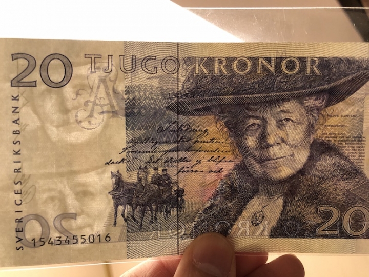 收藏联盟第七十一期拍卖 瑞典1991年初版骑鹅旅行记20克朗 UNC