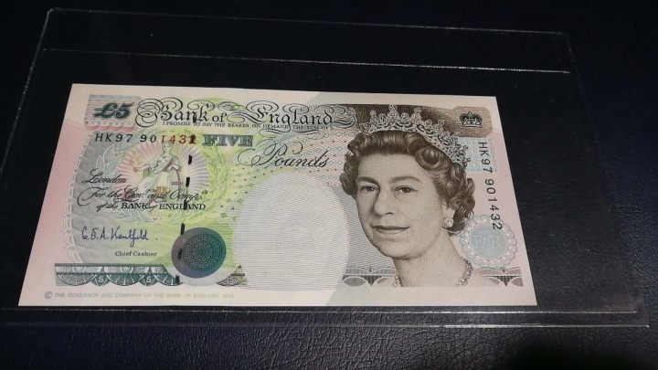 收藏联盟第七十一期拍卖 英国HK97纪念钞 UNC