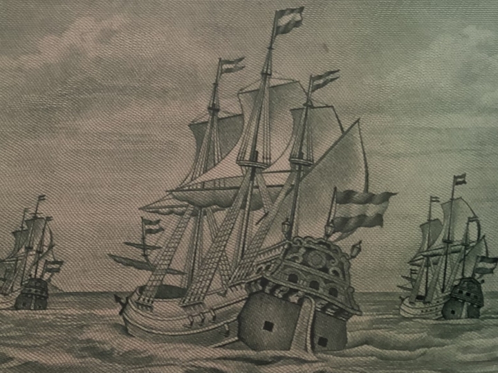 收藏联盟第七十一期拍卖 南非白人统治时期老版10兰特 UNC