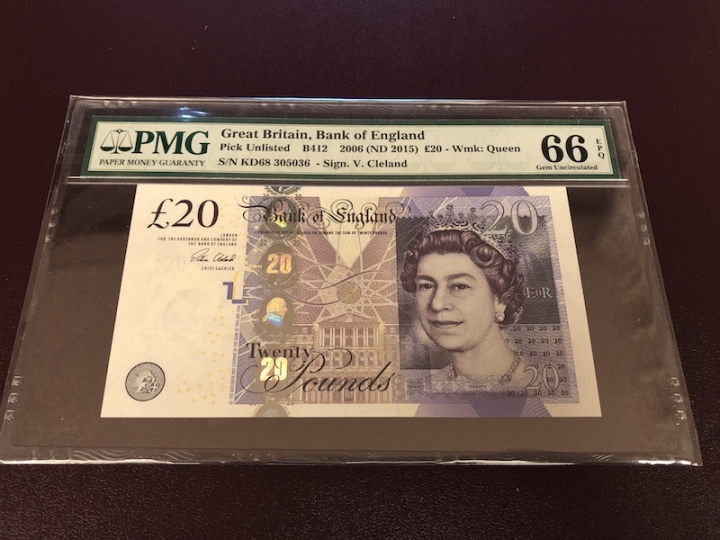 收藏联盟第七十二期拍卖 英国0620 PMG66E