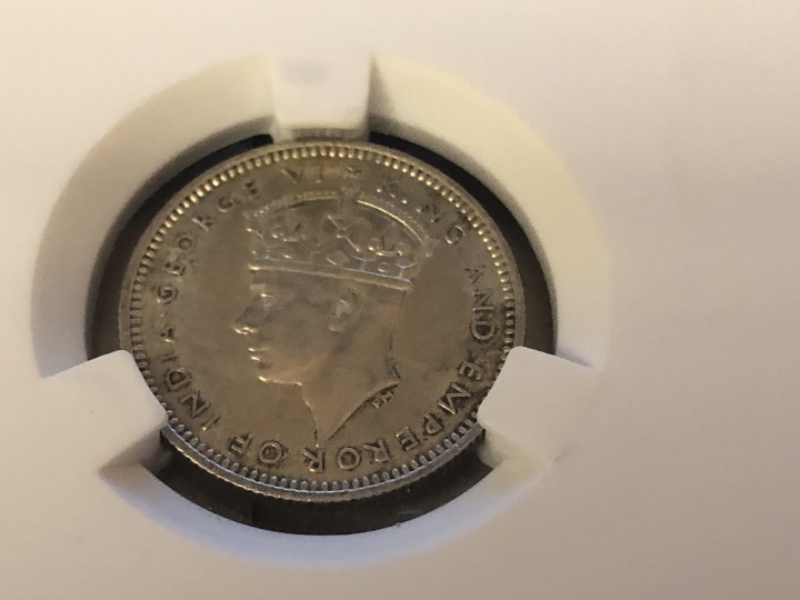 收藏联盟第七十二期拍卖 英属马来亚银币五枚 ACG评级AU55-58