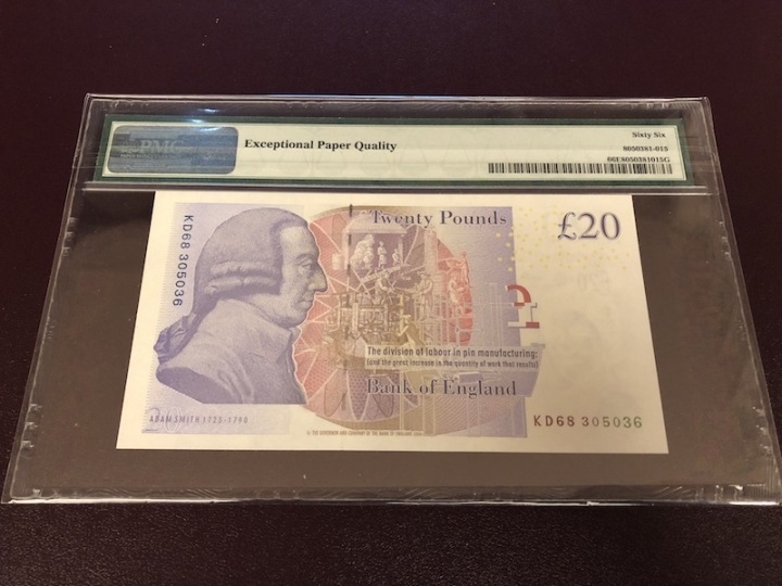 收藏联盟第七十二期拍卖 英国0620 PMG66E