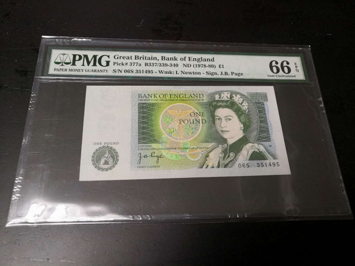 收藏联盟第七十二期拍卖 英国D1 337a PMG66E