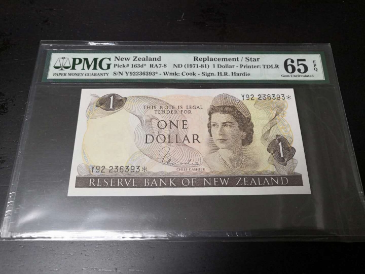收藏联盟第七十二期拍卖 新西兰鸟版 1元高冠补号 PMG65E