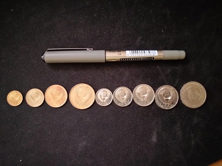 【鲸贝乐淘】第日号拍卖 【外国硬币】苏联后期全套硬币，九枚一套，极近全新