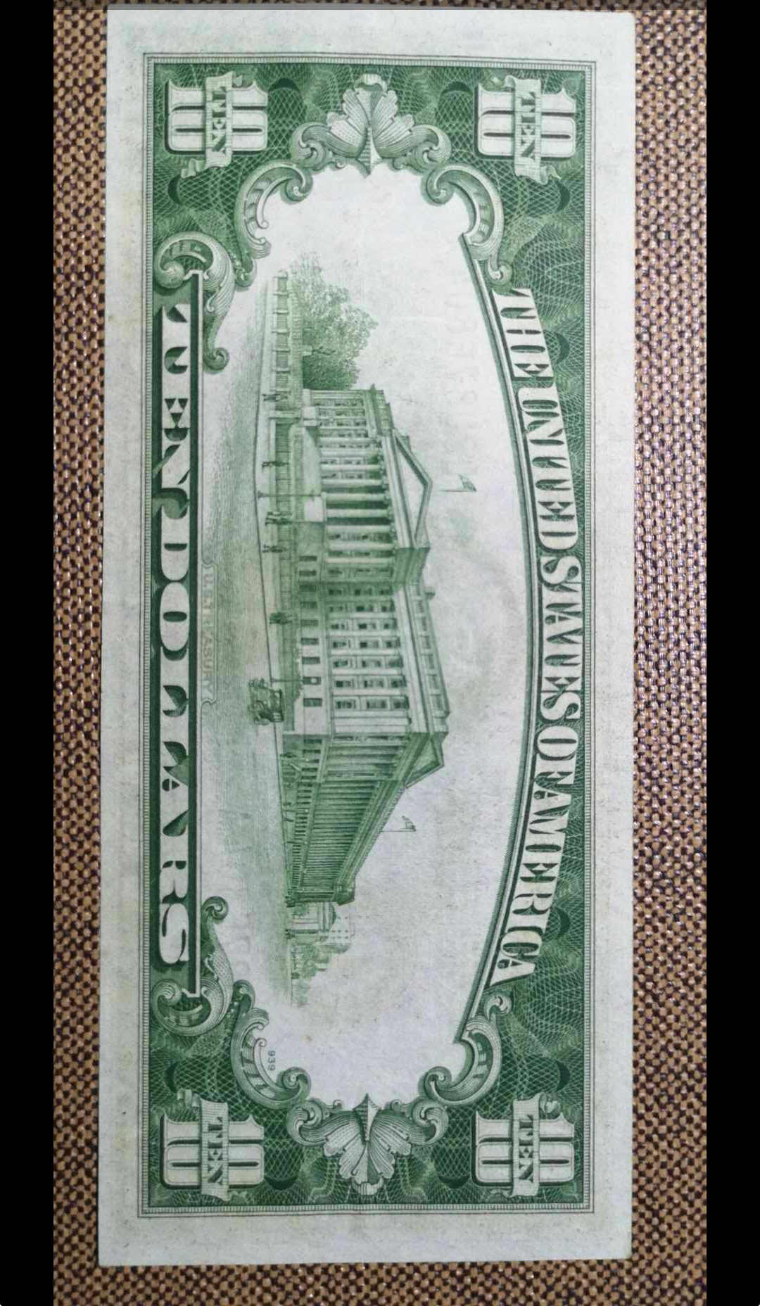 【鲸贝乐淘】第月号拍卖 【美元】1934年老美元10美金，流通美品