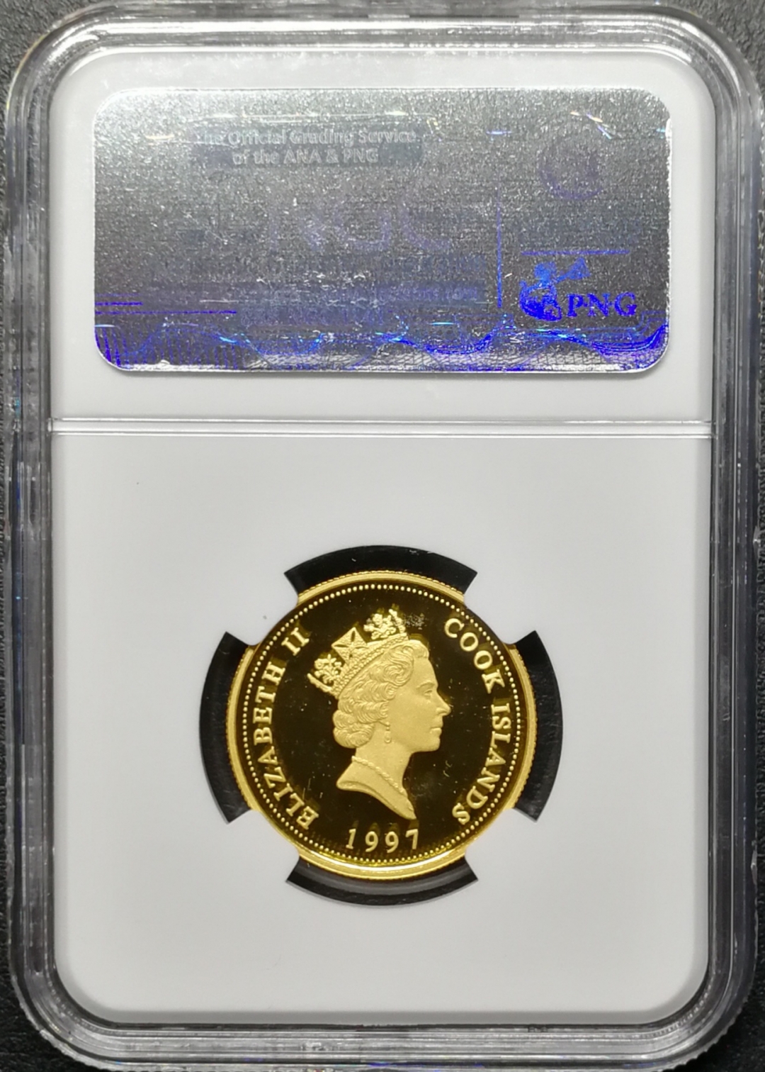 凡希社世界钱币微拍第七十四期 1997库克群岛观音彩金币NGC-PF68UC