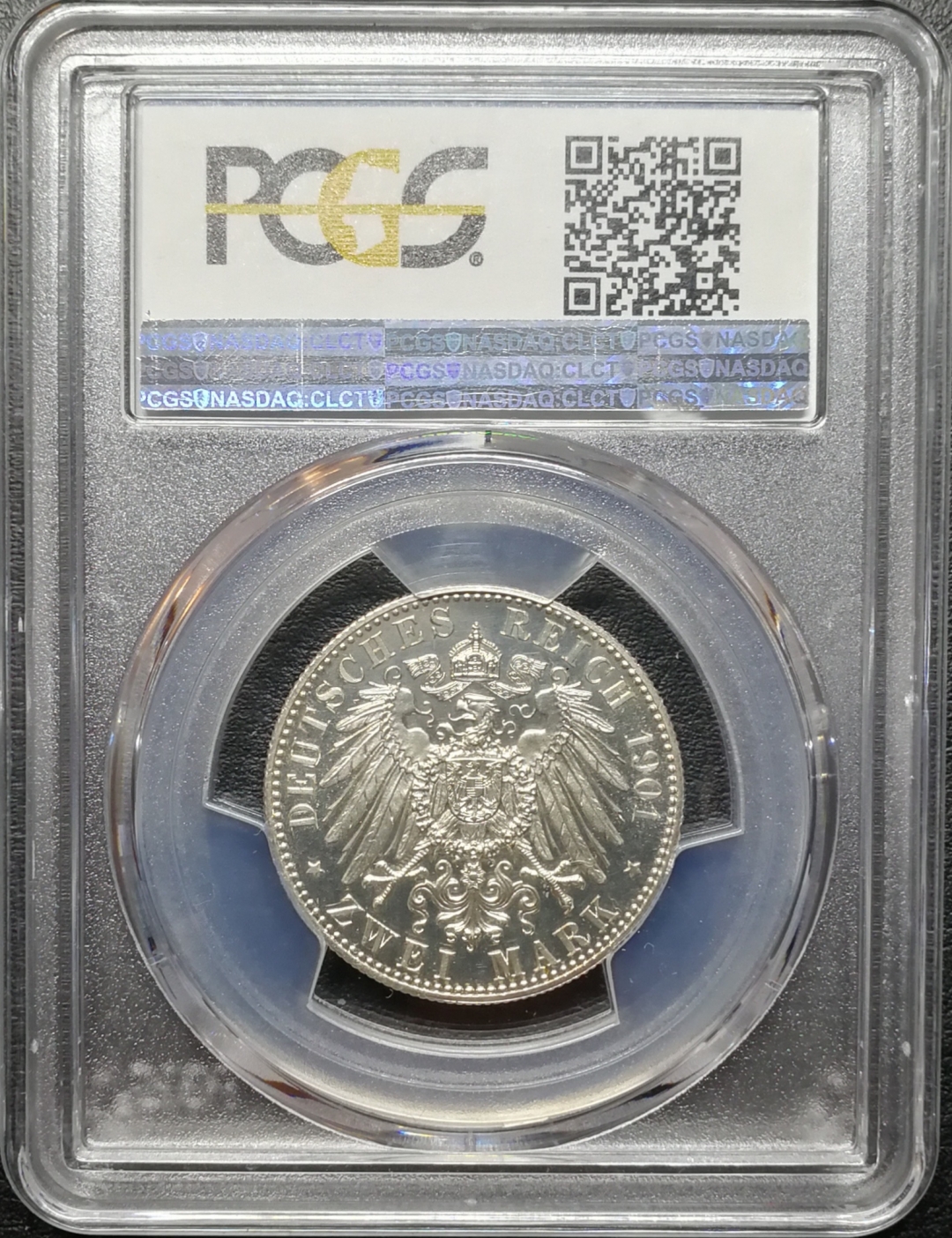 凡希社世界钱币微拍第七十四期 1901普鲁士精铸2马克PCGS-UNCD