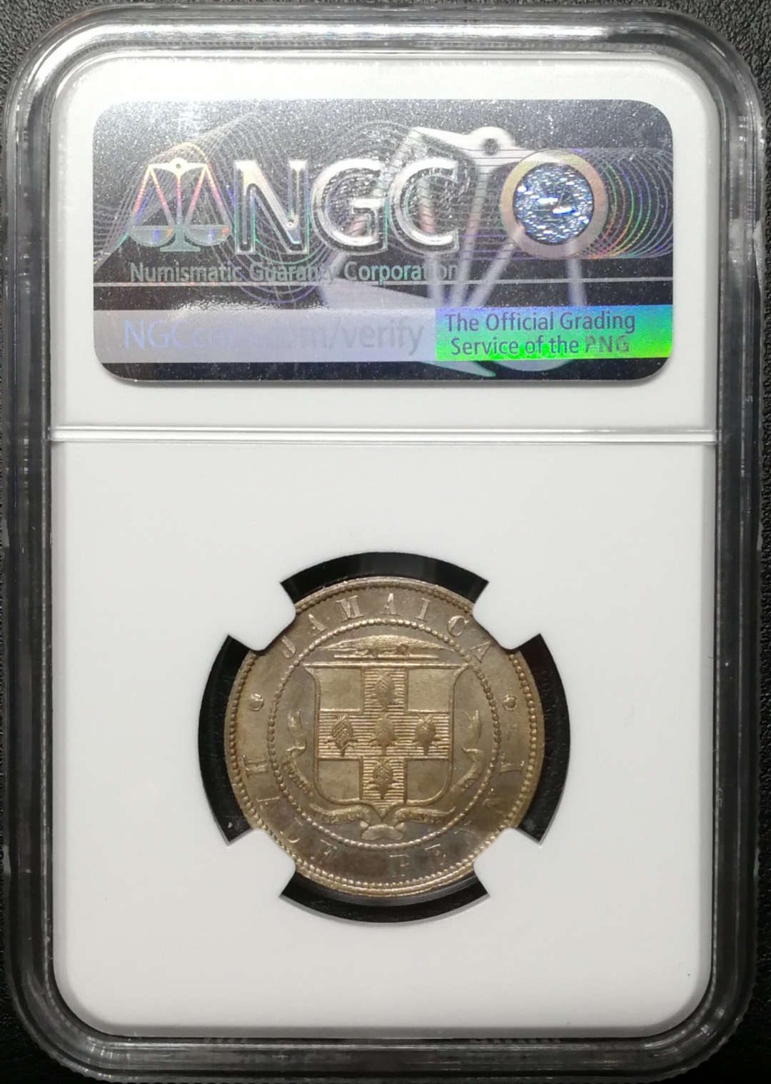 凡希社世界钱币微拍第七十四期 1887牙买加1/2便士NGC-MS63