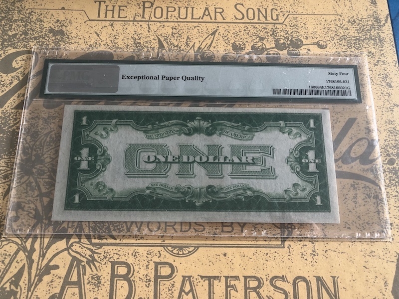 收藏联盟第七十三期拍卖 美元银元券341 PMG64E