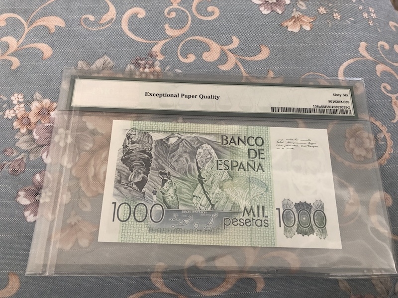 收藏联盟第七十三期拍卖 西班牙791000 PMG66E