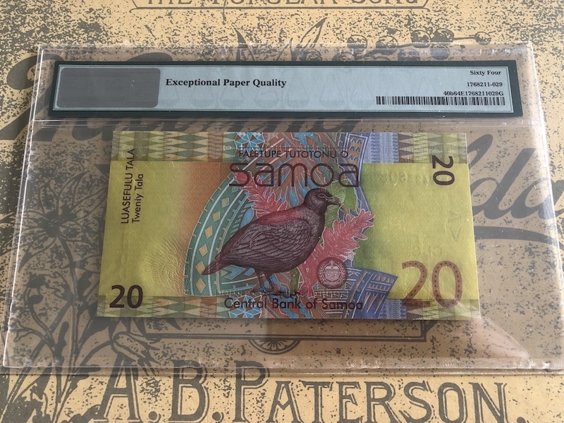 收藏联盟第七十三期拍卖 萨摩亚1420 PMG64E