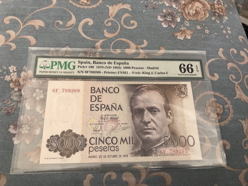 收藏联盟第七十三期拍卖 西班牙795000 PMG66E