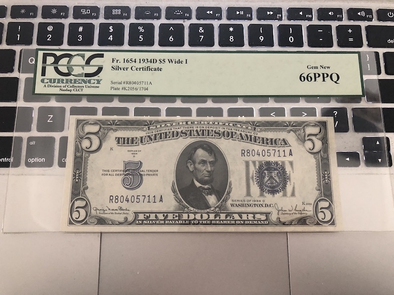 收藏联盟第七十三期拍卖 美国银币券 345 PCGS66PPQ