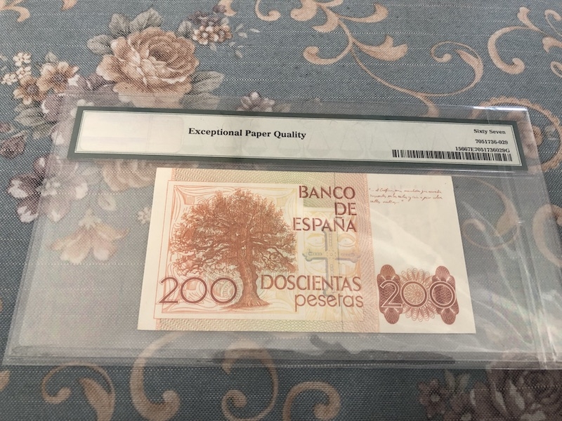 收藏联盟第七十三期拍卖 西班牙80200 PMG67E