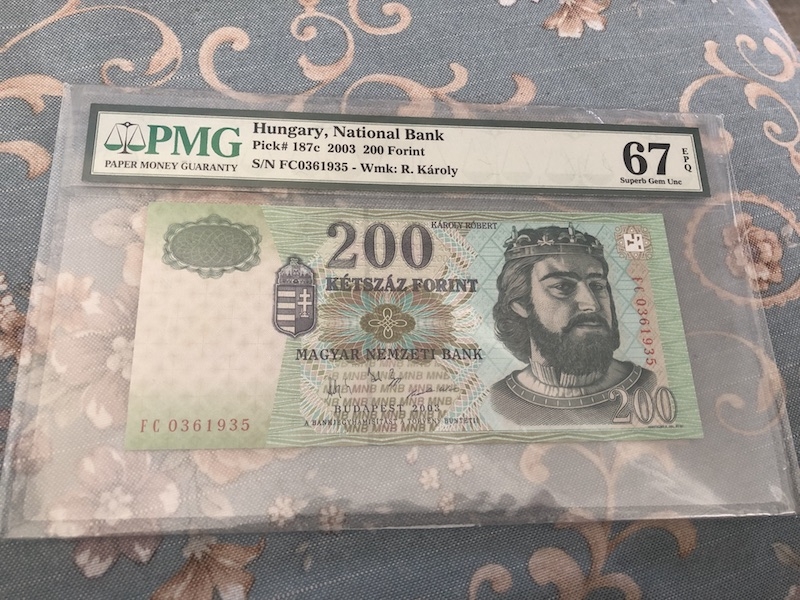 收藏联盟第七十三期拍卖 匈牙利03200 PMG67E