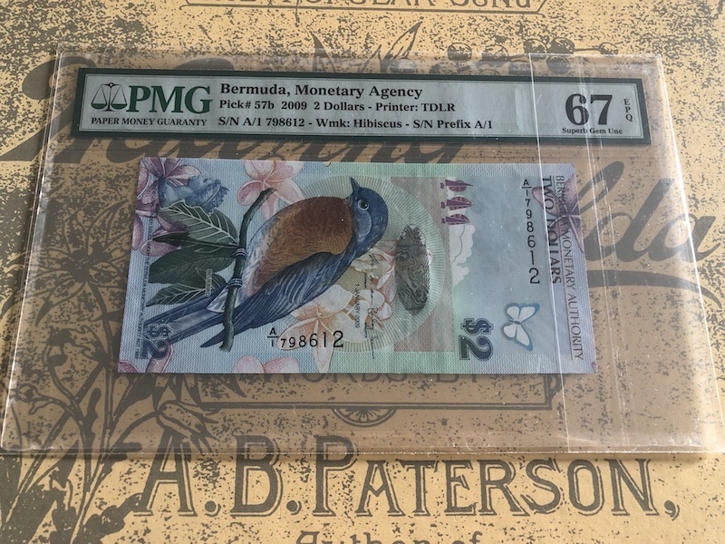 收藏联盟第七十三期拍卖 百慕大092 PMG67E