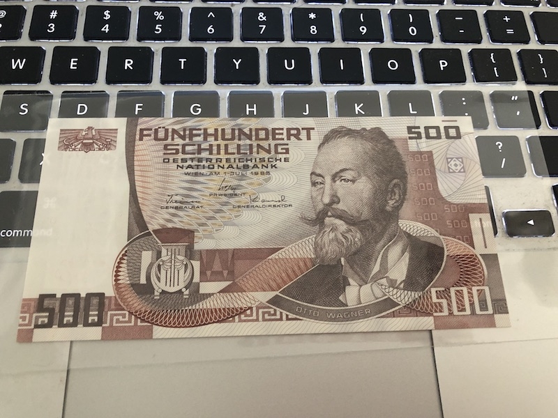 收藏联盟七十四期拍卖 奥地利1985年500先令 AUNC