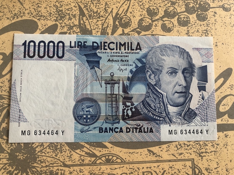 收藏联盟七十四期拍卖 意大利春主题50000里拉和10000里拉 UNC