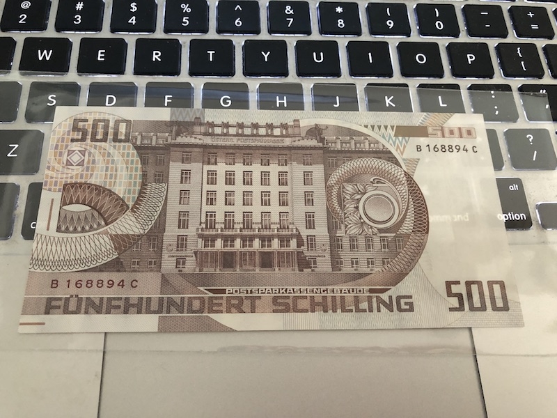 收藏联盟七十四期拍卖 奥地利1985年500先令 AUNC