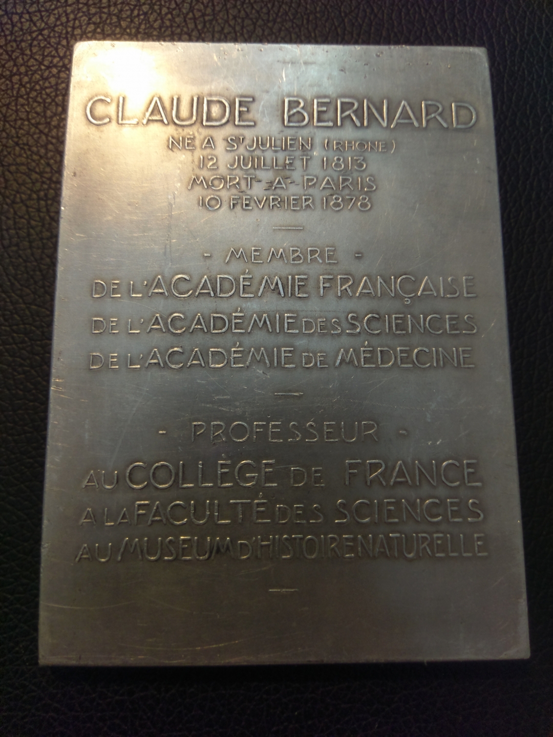 喜迎己亥年麦朵尔艺术拍卖第一场 法国克劳德-伯纳德纪念章 1913年 铝制 111*80mm 132克