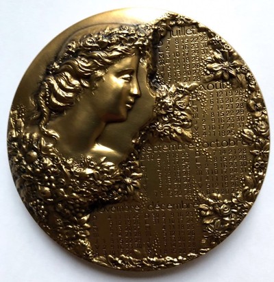 雕塑与币章 - 2001年日历章