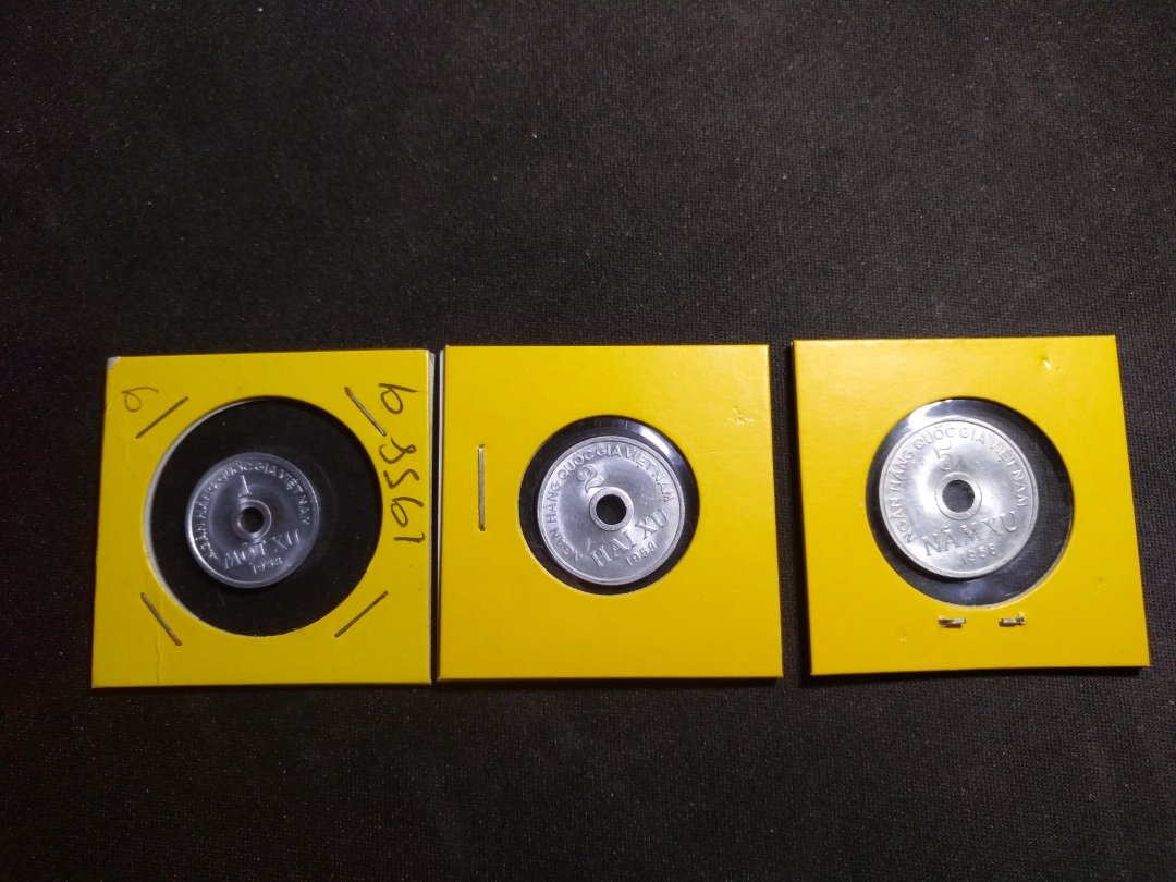 【鲸贝乐淘】第昃号拍卖 【中国代印】1958年越南硬币全套