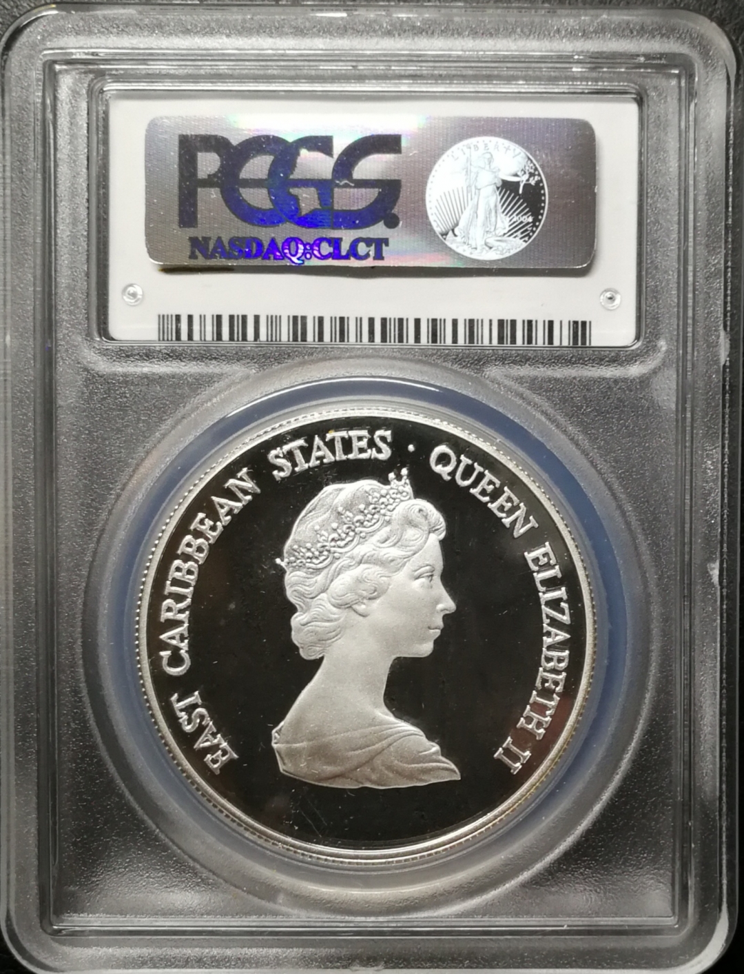 凡希社世界钱币微拍第七十五期 1981东加勒比残疾人年加厚银币PCGS-PF69DCAM