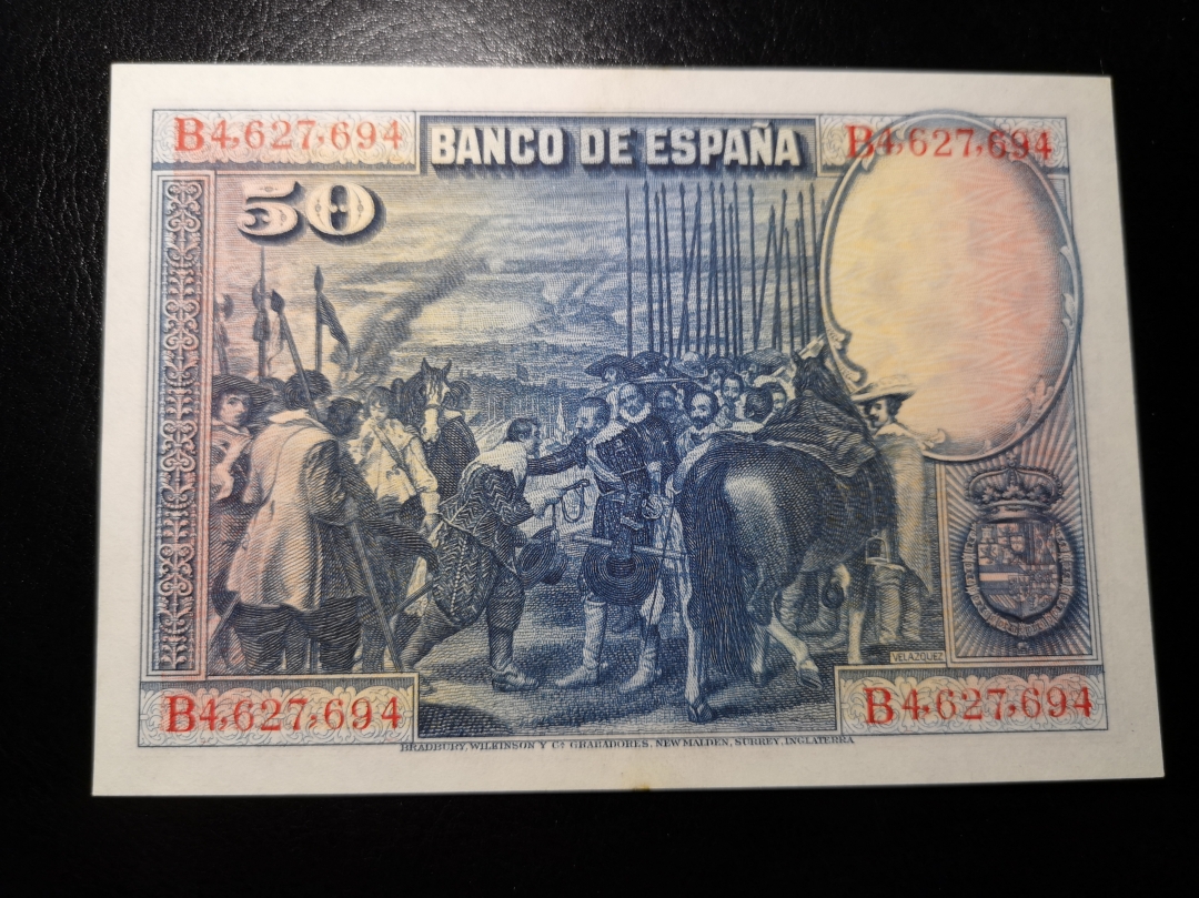 《外钞收藏家》第六十二期拍卖目录 西班牙1928年25、50、100比索三张 au品相