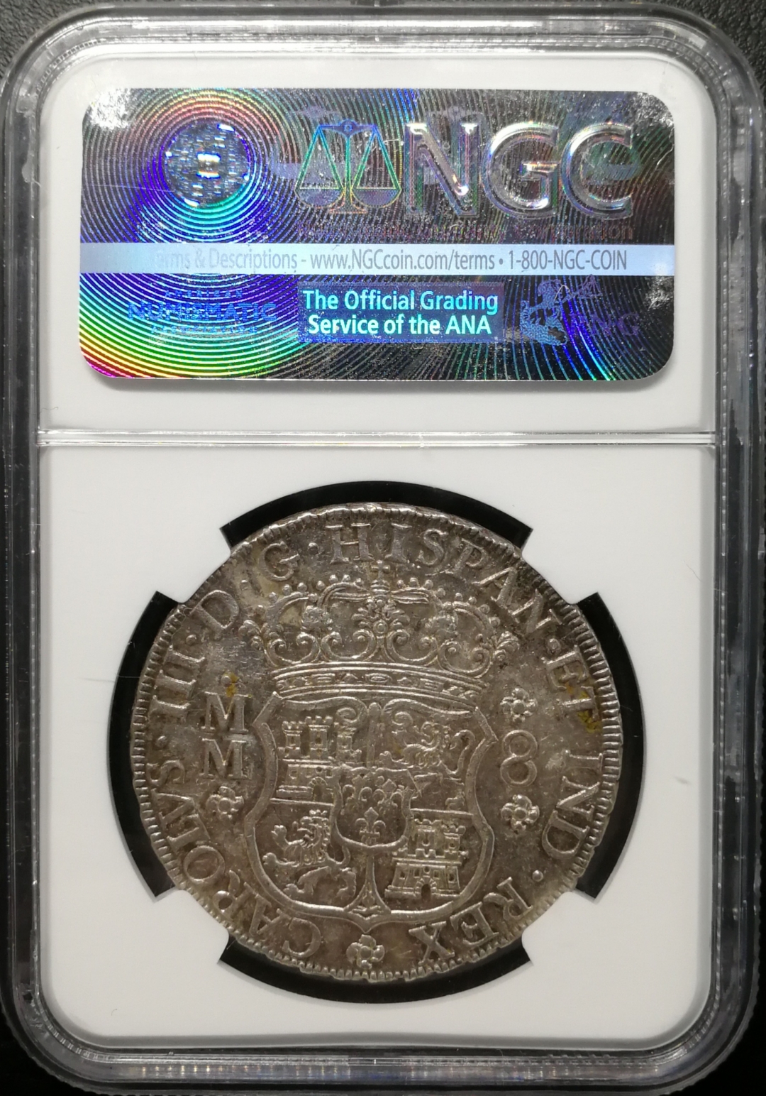 凡希社世界钱币微拍第七十五期 1762墨西哥地球双柱NGC-MS60